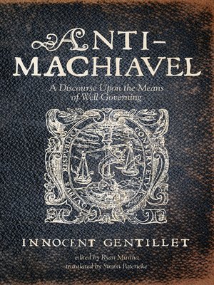 cover image of Anti-Machiavel